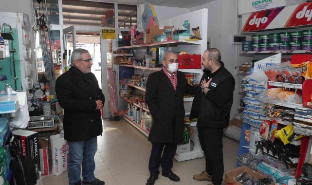 Başkan Işık, Hilal Kent ve Akkent mahallelerindeki esnafları ziyaret etti