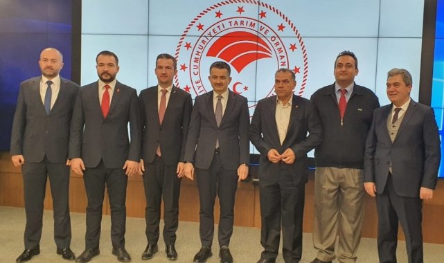 Başkan Ödül, Bakan Pekdemirli&#039;ye veterinerlerin sorunlarını anlattı