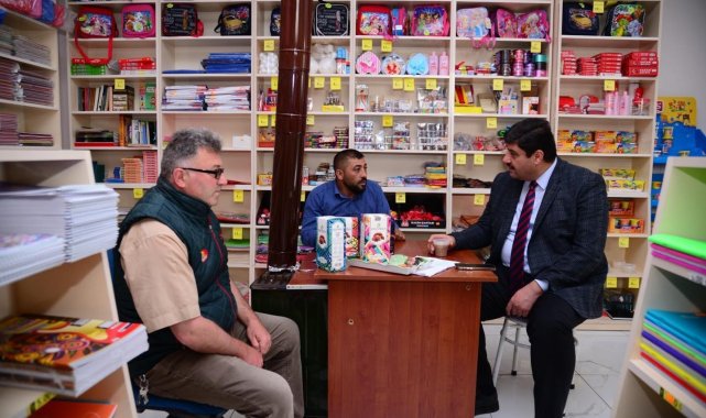 Başkan Oğuz'dan esnafa ziyaret