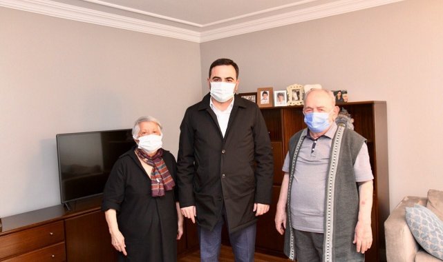Başkan Özlü, yaşlı bireyleri ziyaret etti