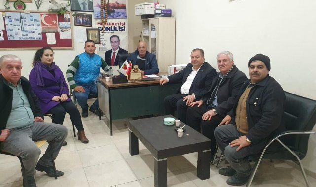 Başkan Ramazan otomobili kundaklanan muhtarı ziyaret etti