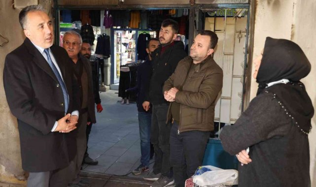 Başkan Savran'dan iş yeri yanan esnafa ziyaret