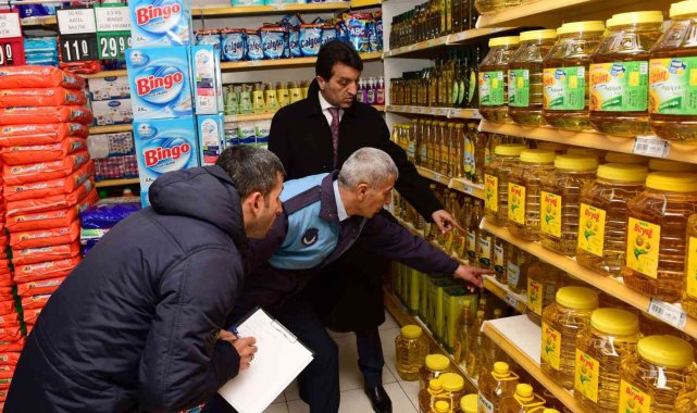 Başkan Şeylan marketlere yönelik fiyat denetimi yaptı