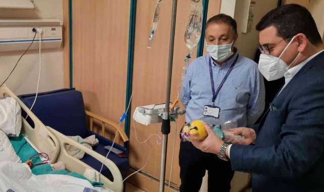 Başkan Tütüncü, pitbull saldırısına uğrayan Asiye&#039;yi ziyaret etti