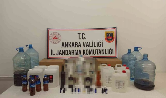 Başkent'te sahte içki operasyonu
