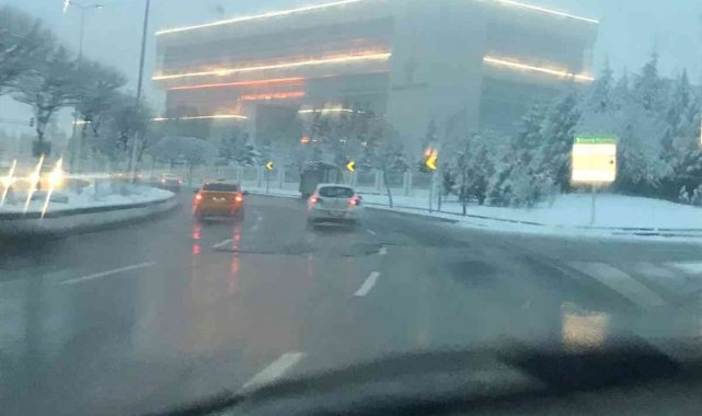 Başkentte kar yağışı etkili oldu