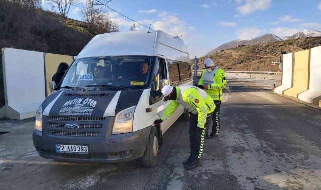 Batman&#039;da kış lastiği denetimleri artırıldı