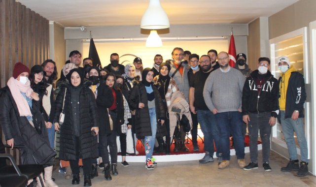 Bayburt Üniversitesi öğrencilerinden Ajans Orkestra'ya ziyaret