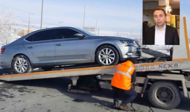 Belediye başkan yardımcısı ve şoförü trafik kazasında yaralandı