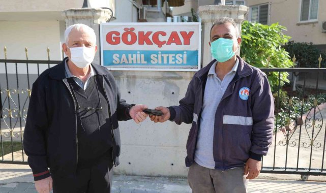 Belediye işçisinden örnek davranış