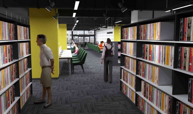 Belsa Plaza&#039;ya yeni kütüphane