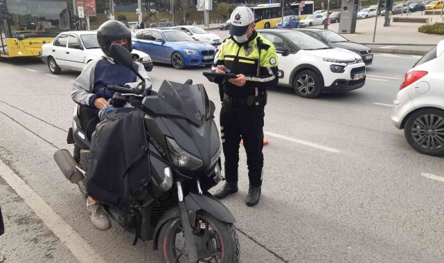 Beşiktaş'ta motosiklet denetimi