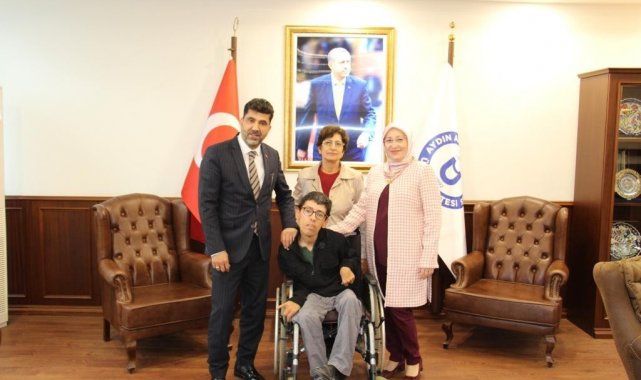 Beyazay Derneği Başkanı Pilevneli, rektör Aldemir ile görüştü