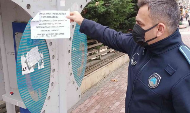 Bilecik'te çeşitli yerlere afiş yapıştıranlara ceza yağdı