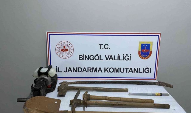 Bingöl'de kaçak kazıya suçüstü: 4 gözaltı