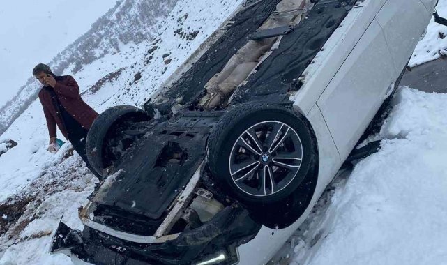 Bingöl&#039;de kar yağışı kazayı da beraberinde getirdi: 1 yaralı