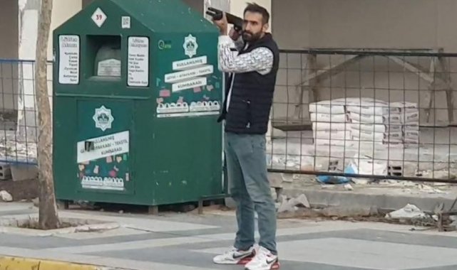 Bir kişiyi vurup tüfeği önce polise sonra kendine doğrultan o şahıs tutuklandı