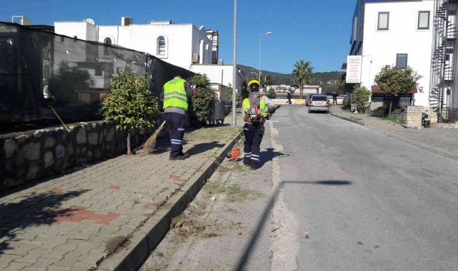 Bodrum'da geniş kapsamlı temizlik çalışmaları devam ediyor