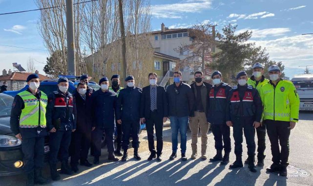 Bolvadin'de yılbaşı denetimleri gündüz saatlerinde başladı