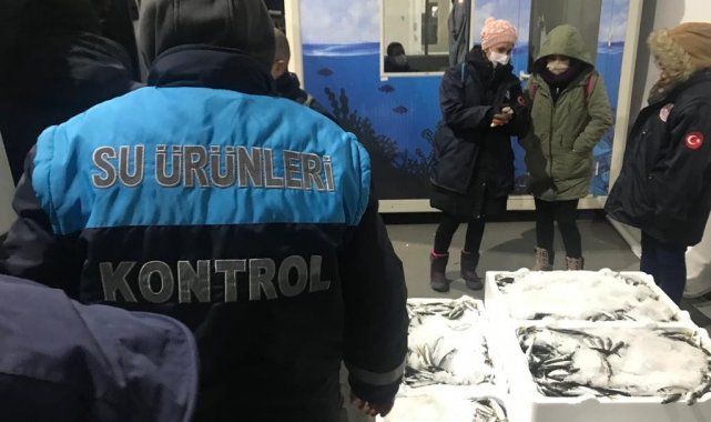 Boy yasağına aykırı avlanan 1,5 ton balığa el konuldu