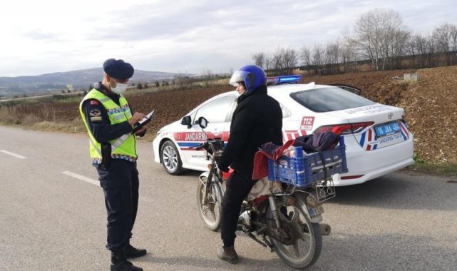 Bursa'da jandarmadan ''Huzur ve Güven'' uygulaması