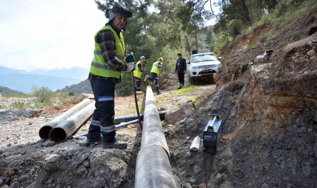Büyükşehir'den Fethiye'nin kırsal Mahallesi Söğütlü'ye içme suyu