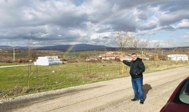 Çanakkale'de gökkuşağı manzarası