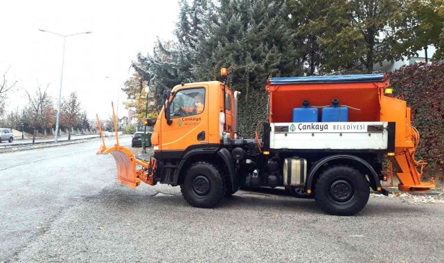 Çankaya karla mücadeleye hazır