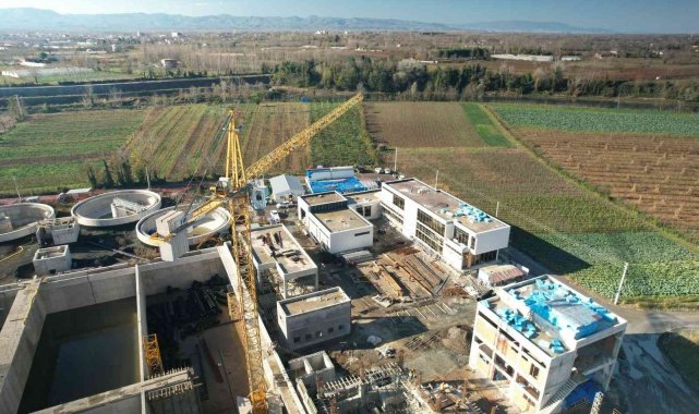 Çarşamba arıtma tesisinin yüzde 50'si tamamlandı