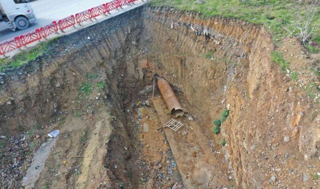Cebeci Mahallesi'ndeki yağmur suyu kanal çalışması hızla ilerliyor