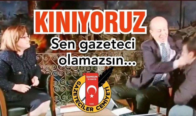 Cemiyetten 'tokat' tepkisi: "Sarıkaya'yı 'gazeteci' olarak tanımıyoruz"