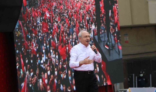 CHP Lideri Kılıçdaroğlu'nun Mersin mitingi