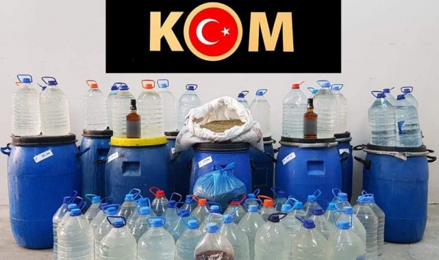 Çorum polisinden sahte içki operasyonu