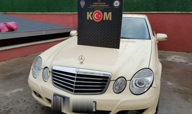 Çorum'da gümrük kaçağı araç yakalandı