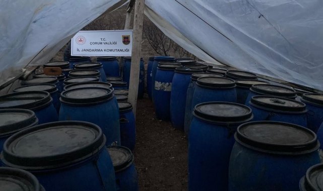 Çorum'da kaçak içki operasyonu