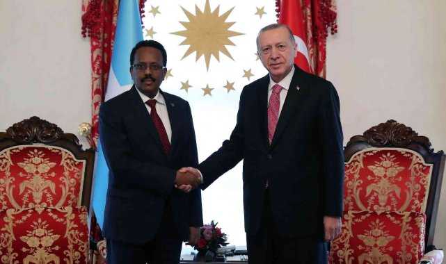 Cumhurbaşkanı Erdoğan, Somalili mevkidaşı Farmajo ile bir araya geldi