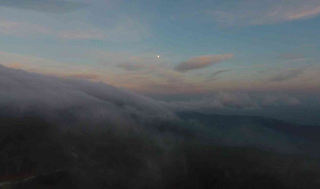 Dağa sis böyle indi