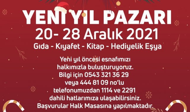Didim Belediyesi, esnaf ve vatandaşları yeni yıl pazarında buluşturacak
