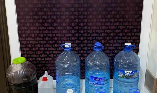 Didim'de 102 litre kaçak alkol ele geçirildi