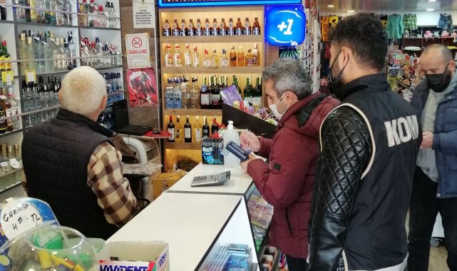 Didim'de sahte içki denetimi