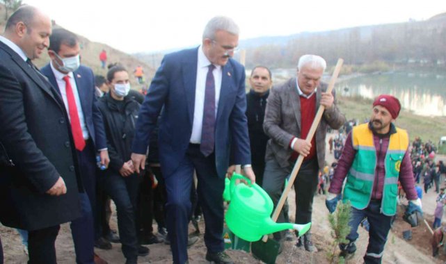 Diyarbakır Fetih 1382 Hatıra Ormanı'nda 10 bin 918 ağaç dikildi