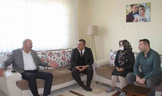 Doğalgaz mutluluğuna vatandaştan kahveli teşekkür