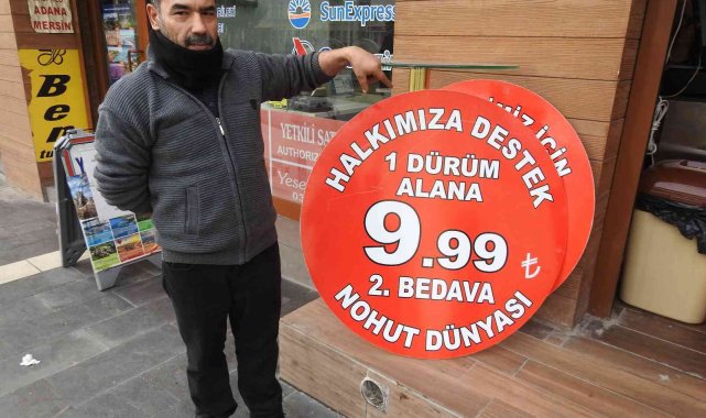 Dolar düştü, nohut dürümde kampanya başladı