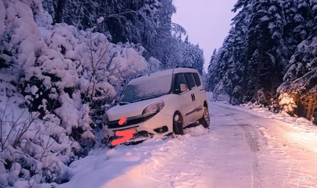 Düzce'nin yüksek kesimlerinde kar kalınlığı 60 santime ulaştı