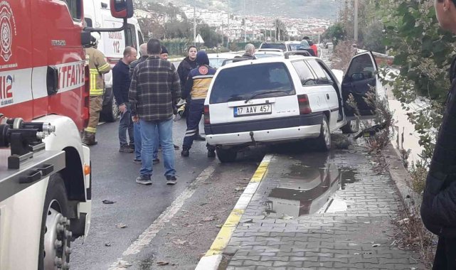 Edremit'te trafik kazası: 2 yaralı