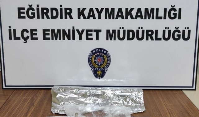 Eğirdir'de durdurulan araçta eroin ele geçirildi