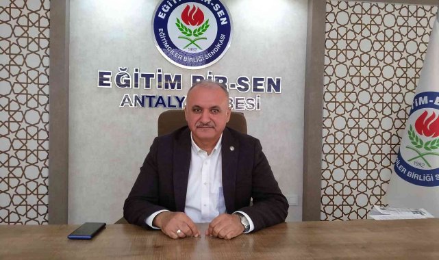 Eğitim Bir Sen Antalya Şube Başkanı Miran: "İnsan hakları ihlallerine sessiz kalmadık"