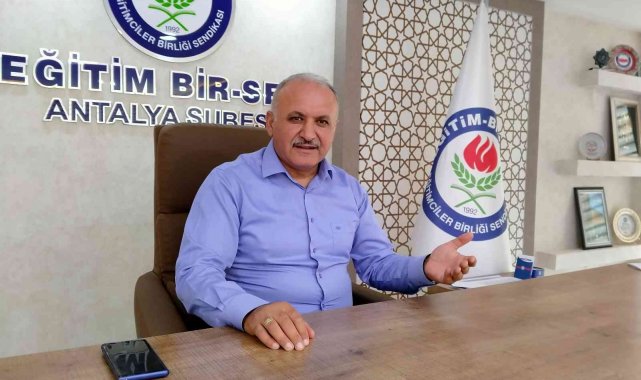Eğitim Bir Sen Antalya Şube Başkanı Miran: "Öğrenci başına harcamamız 4 bin 707 dolar"