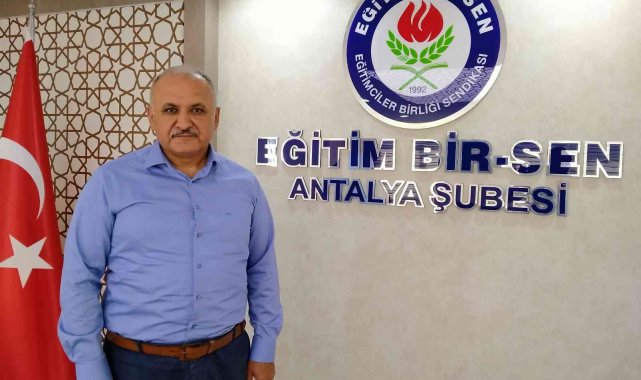 Eğitim Bir Sen Antalya Şube Başkanı Miran: "Öğretmenlik Meslek Kanunu idarecileri de kapsamalı"