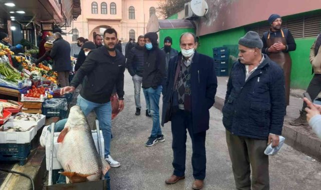Elazığ&#039;da 60 kiloluk dev turna balığı yakalandı